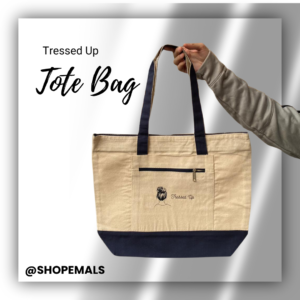 Tressed Up Zipper Tote Bag