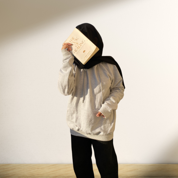 Azaad Parinda, be-khouf zindagi Grey Aesthetic Hoodie - Image 3