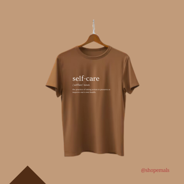 Selfcare Defintion Brown Aesthetic T-shirt