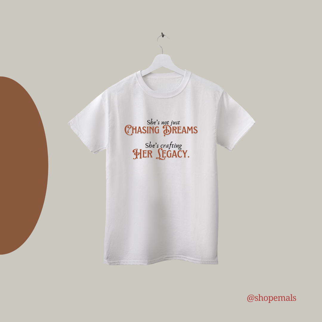 Chasing Her Dreams White T-Shirt