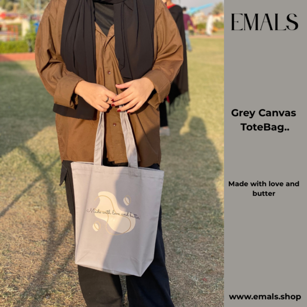 Made with love & Butter Canvas Tote Bag