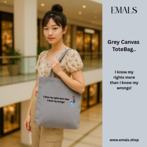 I know my rights more than my wrongs Canvas Tote Bag