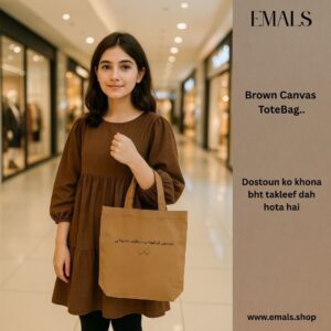Doston ko khona bohot takleefdeh hota hai urdu text Canvas Tote Bag
