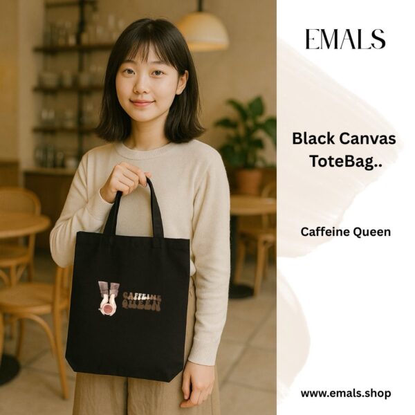 Caffiene Queen Canvas Tote Bag