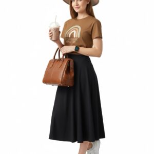Wear the vibe, not the label Aesthetic Brown T-shirt