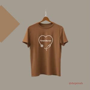 Tired Doctor Brown Aesthetic T-shirt
