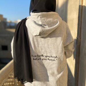 Azaad Parinda, be-khouf zindagi Grey Aesthetic Hoodie