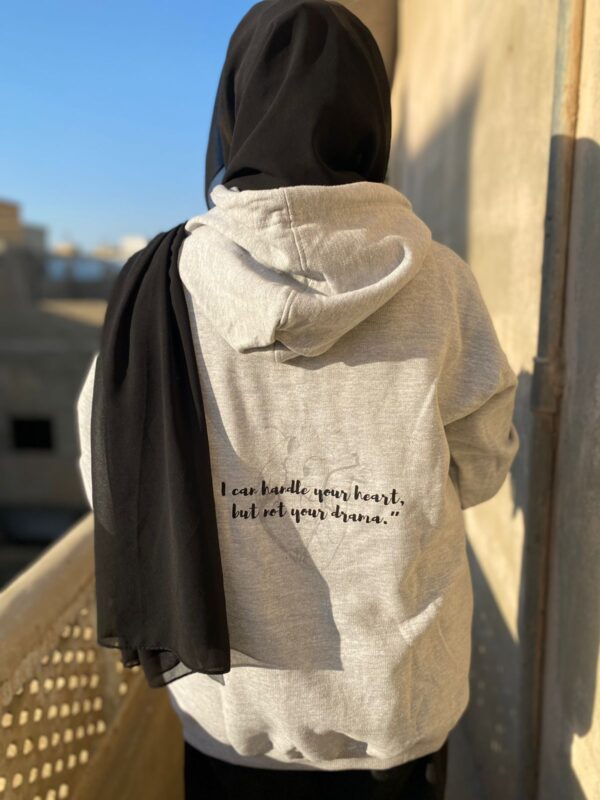 Azaad Parinda, be-khouf zindagi Grey Aesthetic Hoodie