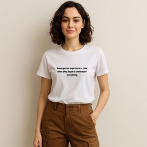 Life quote White Aesthetic T-shirt