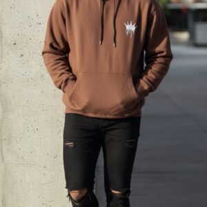 Nazar par bhi jaye, to dil-chaspi mat lena brown aesthetic hoodie