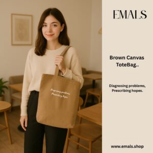 Diagnosing problems, prescribing hope canvas tote bag