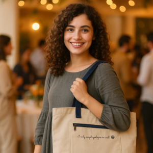 Zipper tote bag